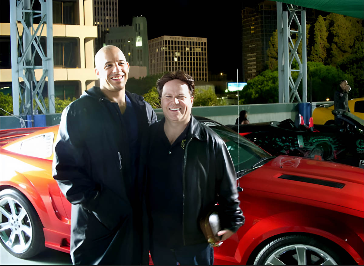 Steve Moore with Vin Diesel